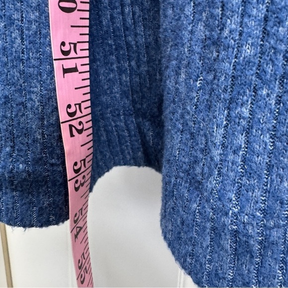 SATURDAYSUNDAY Anthropologie Blue Mariah Long Sleeve Rib Knit Maxi Dress Medium - Picture 9 of 13